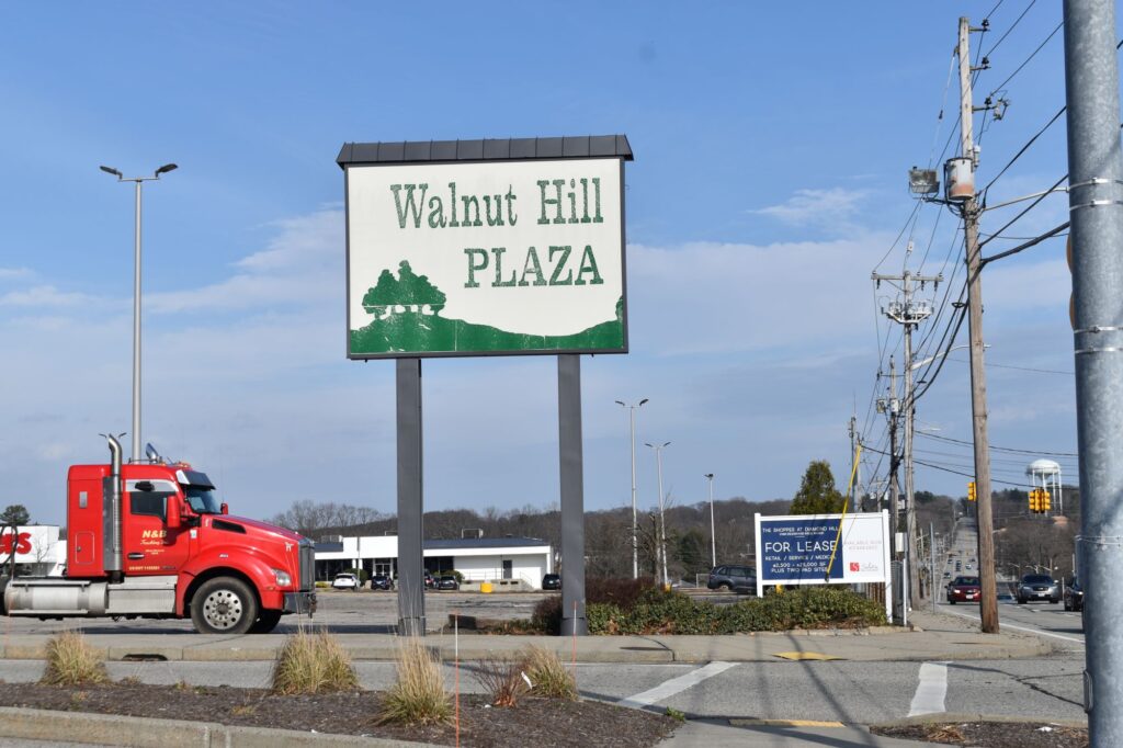 Nearly 45,000 Woonsocket residents were left with one full-scale grocery store after Shaw’s shut its doors at the city’s first suburban shopping center — Walnut Hill Plaza — on Diamond Hill Road in 2013. (Jonmaesha Beltran/ecoRI News)