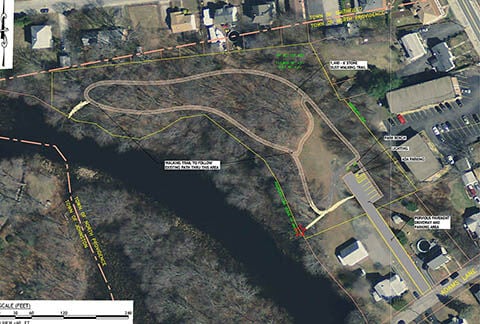 The aerial view of the park.