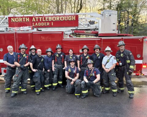 Members of the local fire union in North Attleboro.