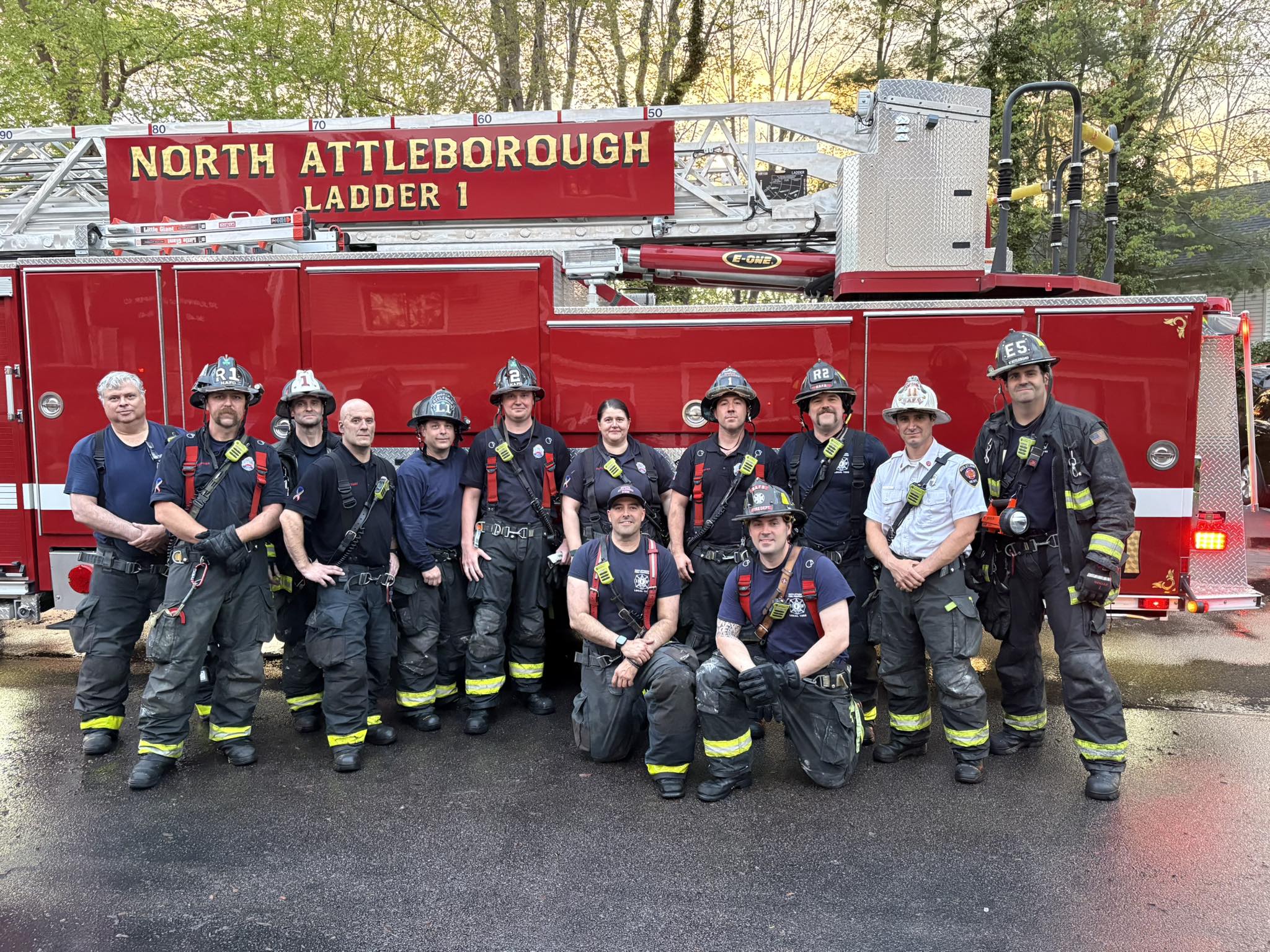 Members of the local fire union in North Attleboro.