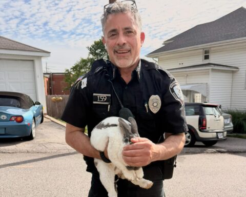 North Providence ACO Ernie Calandra with Timmy.