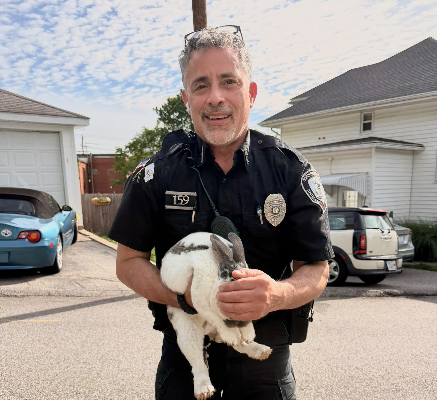 North Providence ACO Ernie Calandra with Timmy.