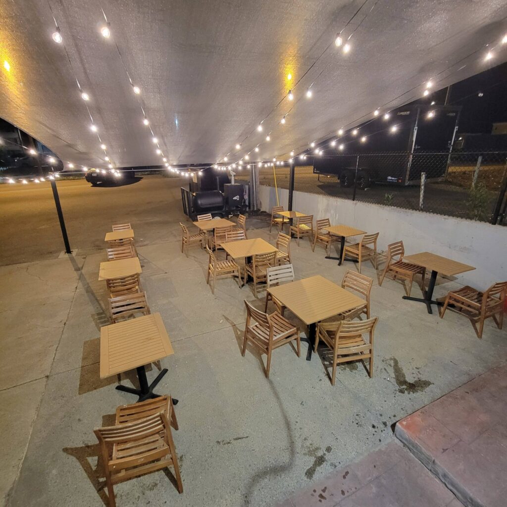 The new outdoor space at Krakow.