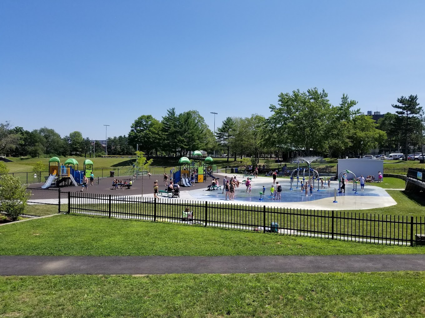 The Woonsocket splash pad.