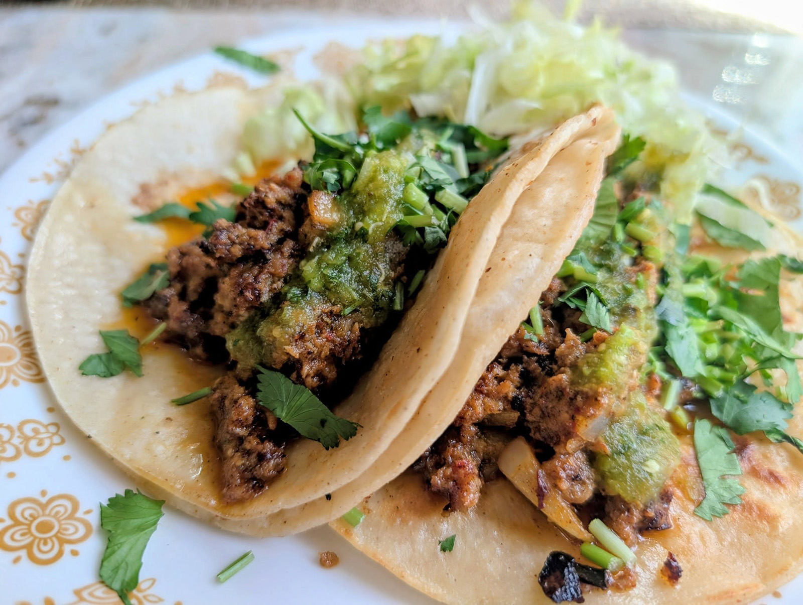 The tacos at Taqueria Lupita