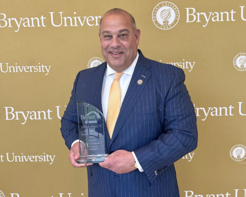 Bryant honors Tikoian and others with Distinguished Alumni Achievement Award