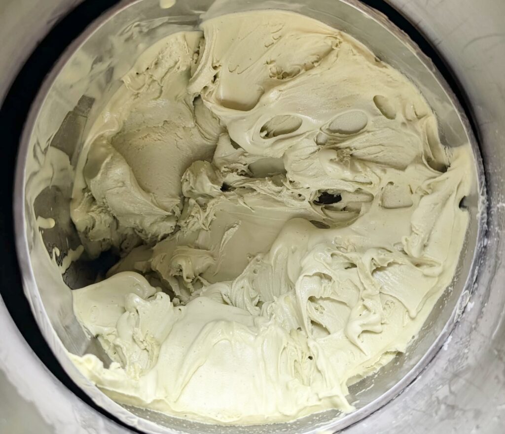 Gelato ready to be scooped.