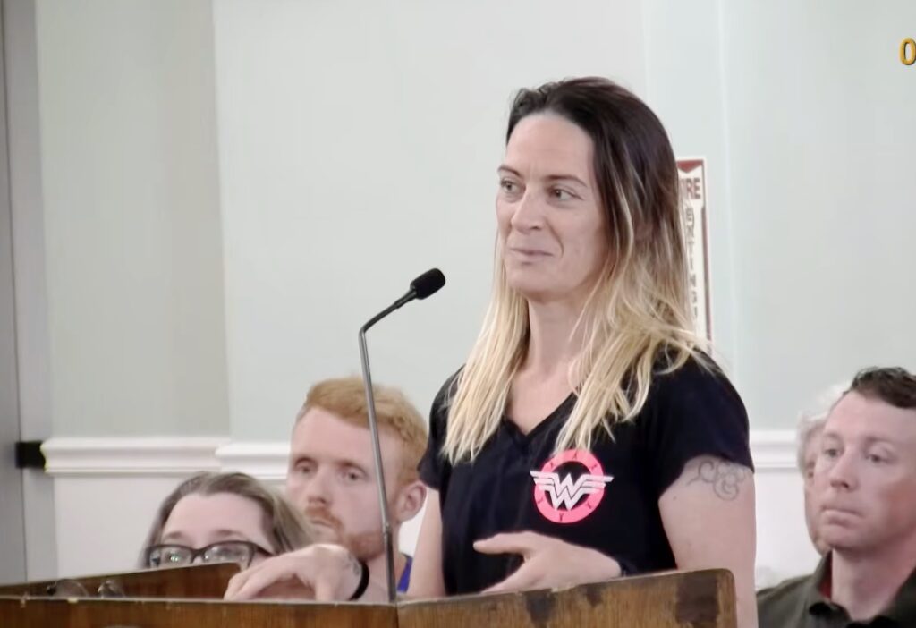 Ciminero speaks to the City Council on June 15.