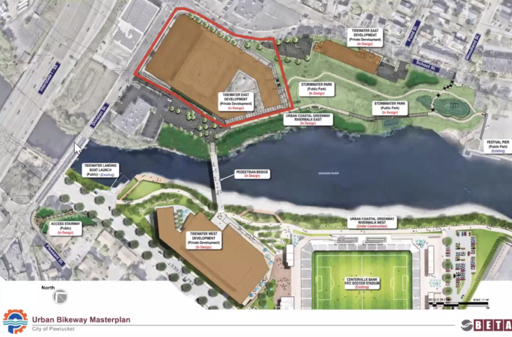 roader plan for the area, including riverwalk and expanded bikeway.