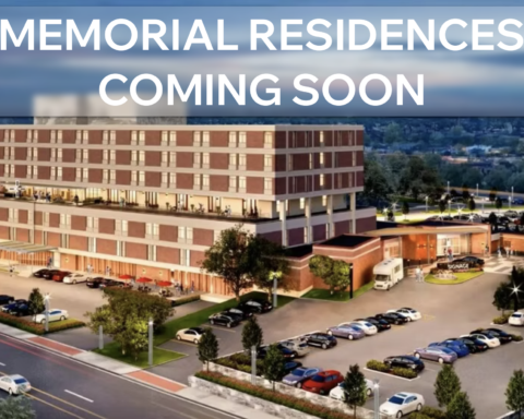 A rendering of Memorial Residences.