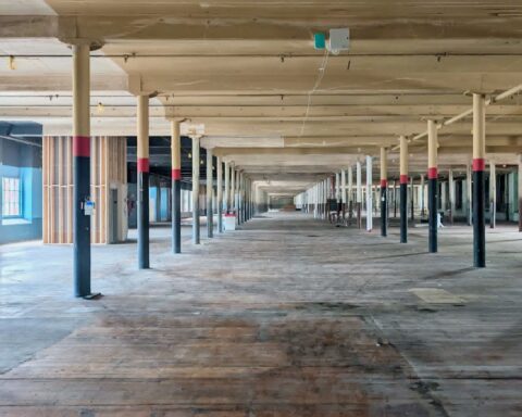 The interior of the Ann & Hope Mill.