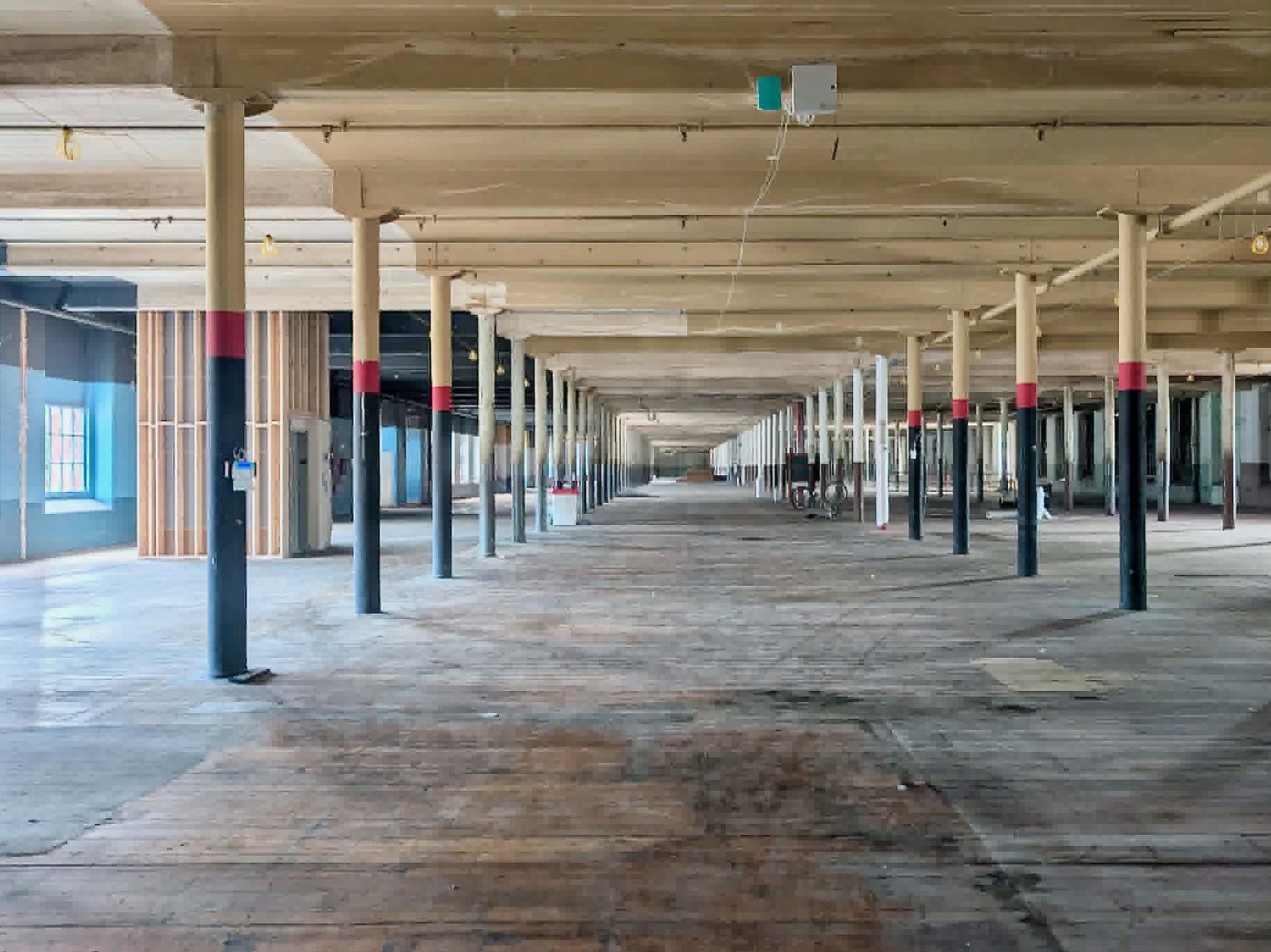 The interior of the Ann & Hope Mill.