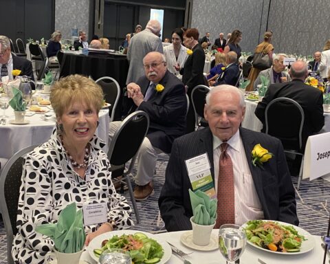 Joseph Roszkowski and his wife, Geraldine, at the awards luncheon.