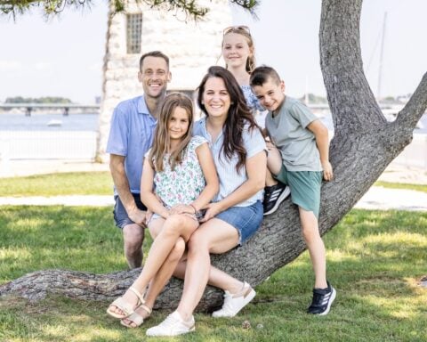 Fred and Leah Boothman with their children