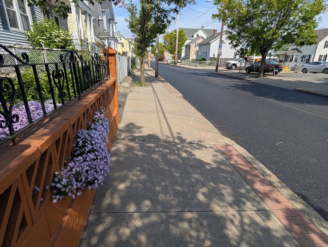 Division Street in Pawtucket after recent repaving.
