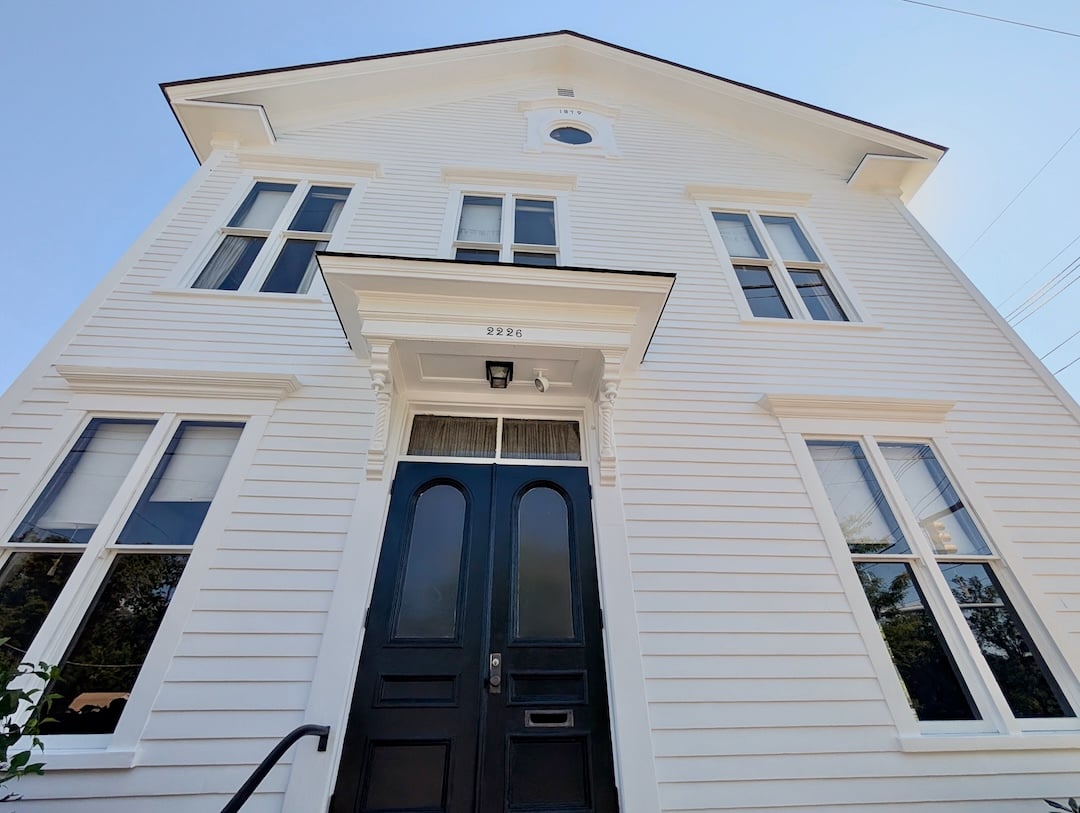 The redone exterior of the Old North Providence Town Hall.