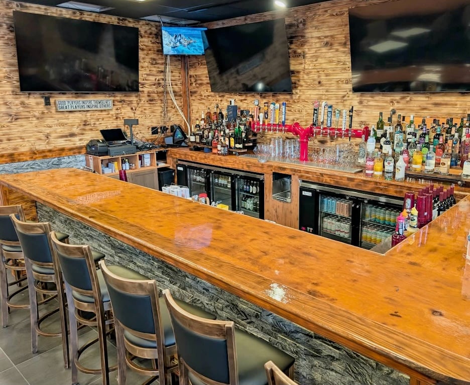 The bar at the restaurant.