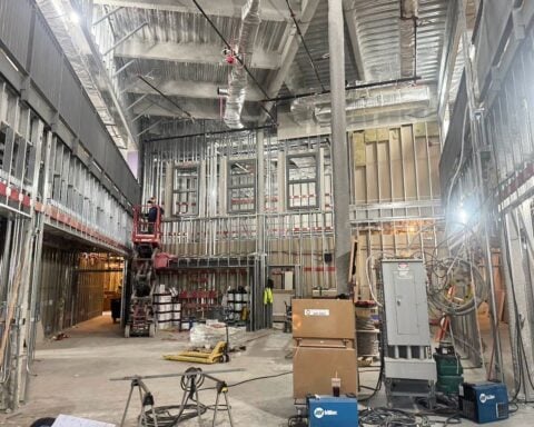 The interior of the new B.F. Norton Elementary School in Cumberland, as shown by the mayor's office, which will have plenty of extra space based on current student placements.