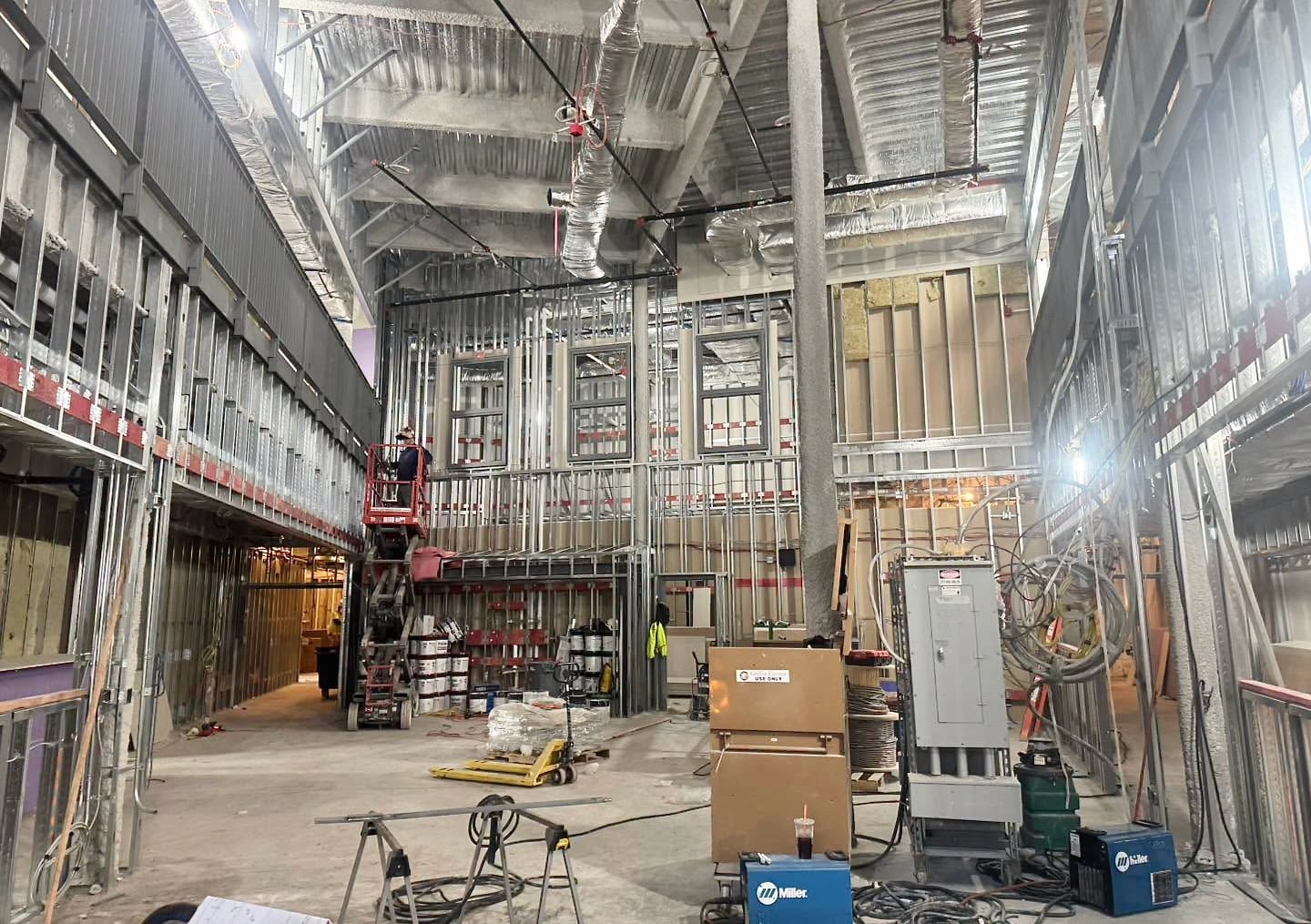 The interior of the new B.F. Norton Elementary School in Cumberland, as shown by the mayor's office, which will have plenty of extra space based on current student placements.